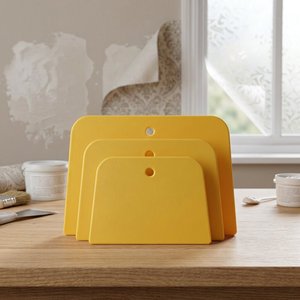 3pcs Heavy Duty Plastic <b>Wallpaper</b> Scraper <b>Tool</b> Set 6.7cm 7.3cm 8.7cm for Wall Paper Glass Window Tint Film Installation - Product Image 3