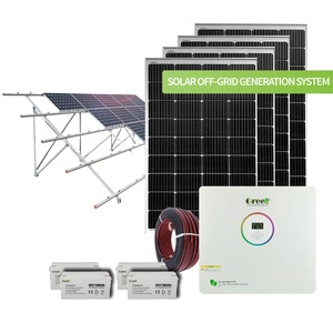 Hoàn Thành 3000W, 5000W 10KW năng lượng mặt trời hệ thống Kit lai 5KVA Tấm Pin Mặt Trời Kit cho cá nhân sử dụng nhà - Product Image 2