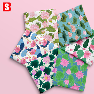 Tissu Voile Bessi 2026 de Haute Qualité 100% Coton à Motifs Lotus Imprimés Numériquement, Léger et Doux, Prix Usine pour Robe - Product Image 1