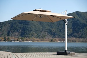 Оптовая продажа, современный ветрозащитный садовый зонт с солнечным светом, зонтик большого размера для открытого ресторана, отеля, внутреннего двора, тренажерного зала - Product Image 4