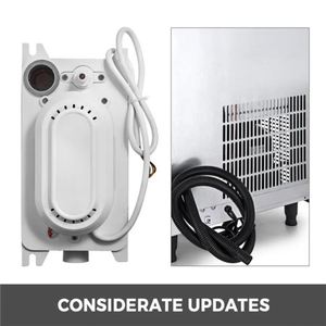 VEVOR Machine à glaçons commerciale 335W Machine à glaçons en acier inoxydable Machine à glaçons 132 lb - Product Image 5