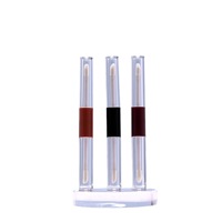 Tube de brillant à lèvres double embout personnalisé, vide, rond et transparent, pour gloss et blush liquide, emballage cosmétique – Offre Spéciale