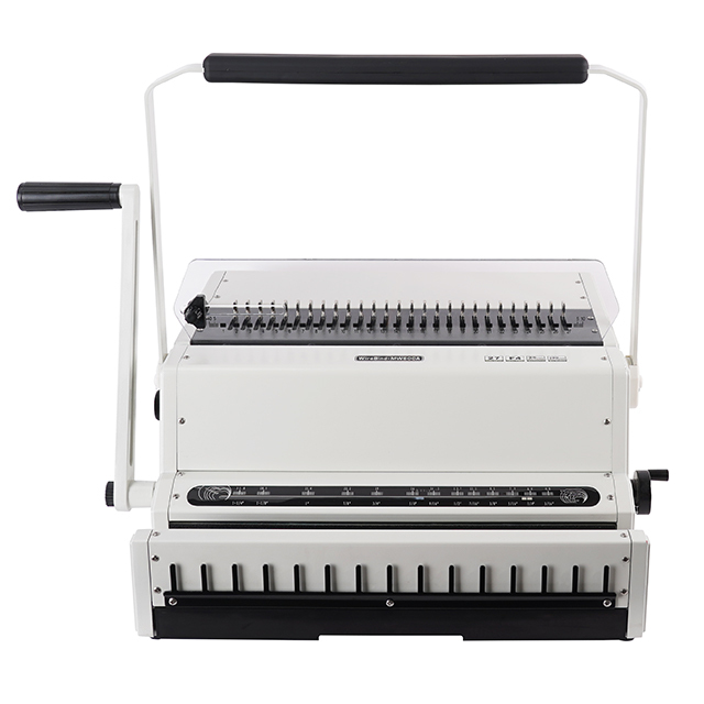 WM600A Double Loop Binding Wire Manual F4 27(2:1) & 40(3:1) Holes Binding Machine for Office Use of Notebook Binding