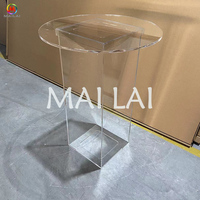Vente flash : Table à gâteau transparente en acrylique pour événements de mariage, table fantôme pour décoration d'anniversaire