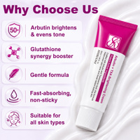 Crème éclaircissante OEM à marque privée à l'arbutine, TXA, niacinamide et glutathion pour unifier le teint et estomper les taches brunes