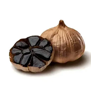 China Fermented Solo Black Garlic with high Quality Healthy Black Garlic from Single Bulb Black Garlic