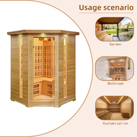 Nouvelle Arrivée - Promotion Exceptionnelle : Sauna Infrarouge Pliant Moderne pour 6 Personnes, Extérieur, Alimenté par Énergie Solaire, en Bois Massif, Taille Personnalisable