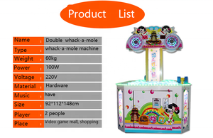 Guangzhou Factory <span class=keywords><strong>Venta</strong></span> barata <span class=keywords><strong>de</strong></span> monedas Operación Whack-a-mole Arcade Bill Aceptación Whack-a-mole Arcade Game Machine - Product Image 4