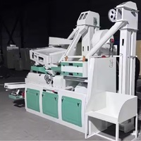 Machine à nettoyer et à déstoner le riz combinée, structure compacte, capacité 800-1100 kg/heure