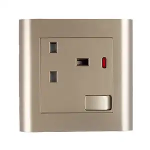 OSWELL Wall Socket UK Standard Kevilton Modular Gold Series 13A Socket with Indicator Available at Best Competitive Price