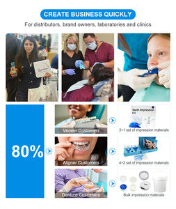 ชุดอุปกรณ์ทันตกรรมสำหรับทันตกรรมหัวตะแกรงฟันสีขาว/ถ้วยเจลลี่/ถังสำหรับทำฟันทอง - Product Image 6