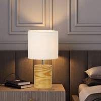 Lampe de chevet moderne de luxe, base en bois, abat-jour carré en papier, lampe de bureau électrique simple, lecture, décoration de la maison, élégante