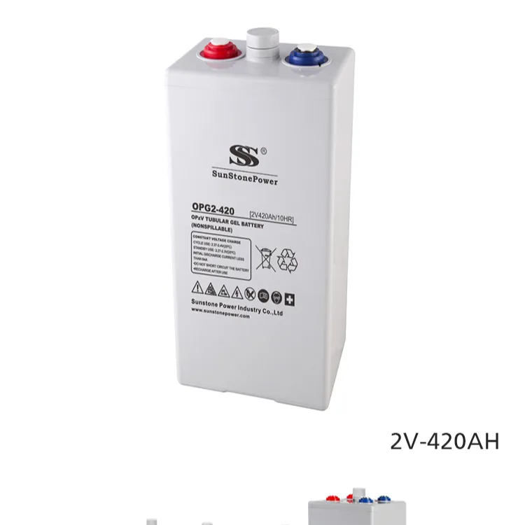 2v 420ah 500ah 1000ah batterie solaire tubulaire OPzV Batteries au plomb système de télécommunication solaire