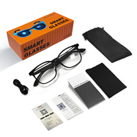 Lunettes Intelligentes 2025 : Traduction IA pour Connectivité Bluetooth, Plus de 100 Langues, Traduction en Temps Réel, Écoute Musicale et Appels