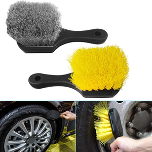 Brosse de nettoyage professionnelle souple pour voiture, pour jantes et pneus, avec logo - Product Image 2