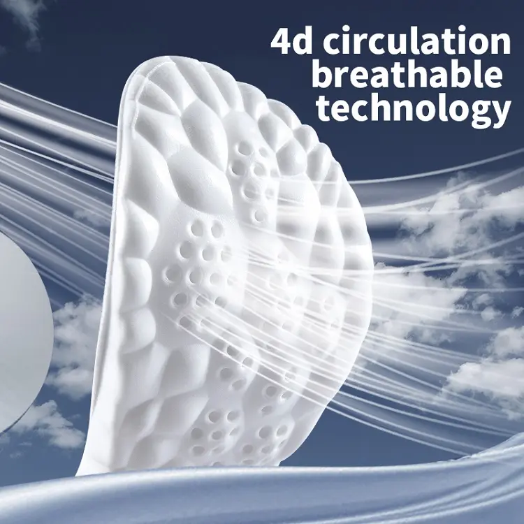 4D Cloud Technology Sporte in lagen für Schuhe PU-Sohle Weiches, atmungsaktives Stoß dämpfung kissen mit ortho pä dischen Pflege einlegesohlen