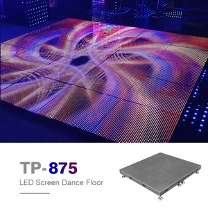 Hộp đêm màn hình video sàn nhảy trang trí ngoài trời từ tính tương tác xách tay đám cưới Disco LED Dance Floor - Product Image 1