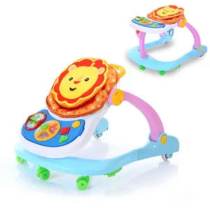 4合1新款婴儿学步车多功能音乐学习童车partsl带音乐的婴儿手推车学步车