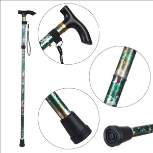 Canne de marche pliante Qiaojie 84-93 cm en alliage d'aluminium télescopique imprimée pour personnes âgées et randonnée - Product Image 3