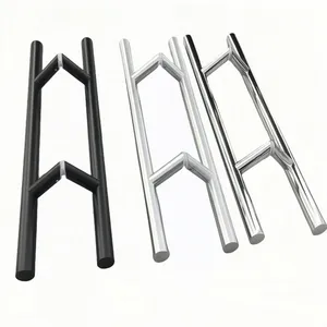 Kenharp Aço Inoxidável 450mm Quadro De Porta De Vidro Puxadores Modernos Estilos Simples Puxar Alça Para Porta De Alumínio