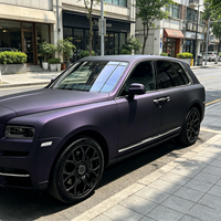 Film de protection hydrophile auto-cicatrisant anti-rayures et haute résistance aux taches en TPU PPF, série Matte Phantom Midnight Purple, garantie 5 ans