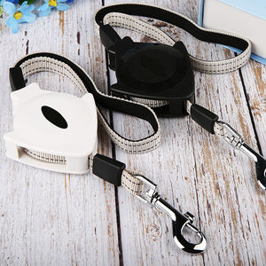 Correa retráctil de tracción para perros y gatos, accesorio de dos vías con reflejo automático, duradero y telescópico - Product Image 5