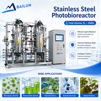 Biorreactor Fotográfico para Cultivo de Células Vegetales, Espirulina, Fotosíntesis, Biorreactor de Bacterias, Biorreactor de Acero Inoxidable para Algas, Fotobiorreactor