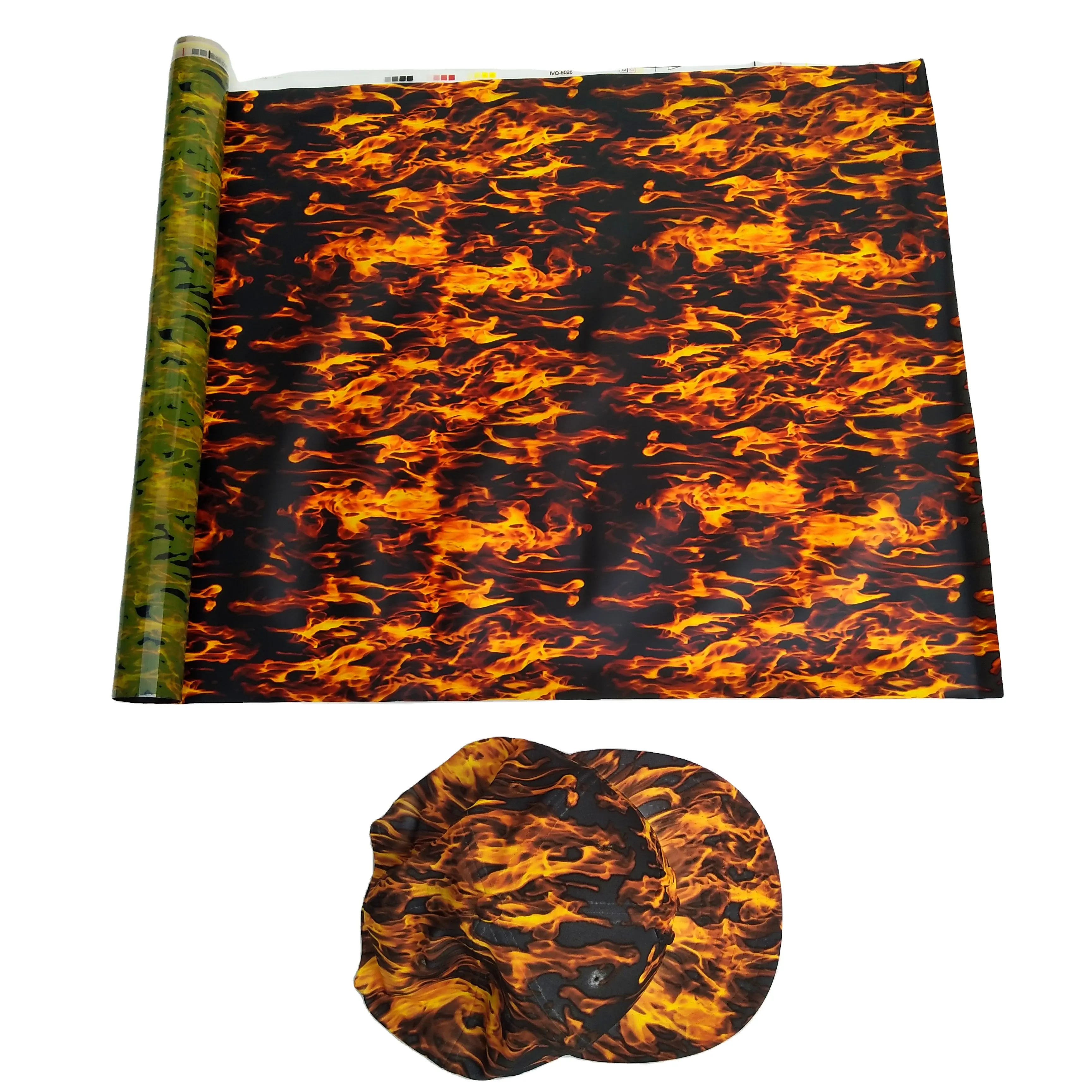 Hat Flame Water transfer printing Film Metal Plastic Hydrographic Film Wood Marble Flower Carbon Pattern Hydro Dipping Paper