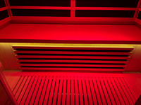 Grande salle de sauna sèche pour 4 personnes, chauffage infrarouge au carbone pour intérieur, avec une bonne structure