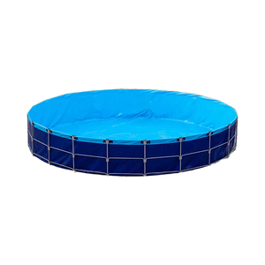 Grande bâche ronde en PVC de 300 gallons pour bassin d'élevage <span class=keywords><strong>commercial</strong></span>, aquarium à biofloc pour l'élevage en réservoirs en plastique - Product Image 1