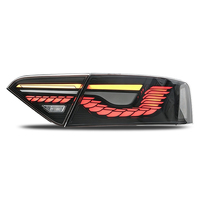 Feux arrière LED JSL de haute qualité pour Audi A5/A5L 2008-2016, modification effet écailles de dragon, rouge 12V, état neuf, prix bas