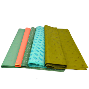Papier d'emballage en papier de soie de style coréen, motif léopard, logo Aqua Blue - Product Image 6