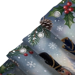 Rideau de Douche Trio Casse-Noisette de Noël en Polyester, Imprimé Numérique Personnalisé, Imperméable, Vente en Gros, Moderne - Product Image 5