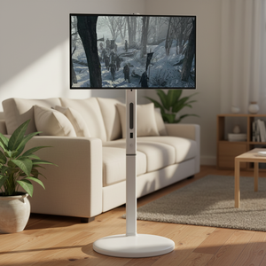 Televisor Portátil Inteligente de 24/27/32 Pulgadas, Televisor Inteligente con Base, Altavoz Integrado, Retroiluminación LED, Full HD 1080p, Monitor Portátil - Product Image 3