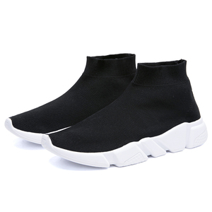 Logo personalizzato donna Sneakers <span class=keywords><strong>uomo</strong></span> <span class=keywords><strong>scarpe</strong></span> <span class=keywords><strong>calzino</strong></span> Logo su misura 1 paio Moq EVA PU tessuto a maglia <span class=keywords><strong>scarpe</strong></span> invernali per <span class=keywords><strong>uomo</strong></span> in maglia solida - Product Image 4