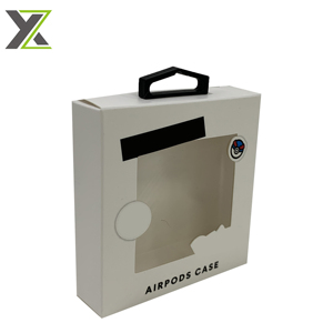 Tùy Chỉnh In Giấy Bao Bì Hộp Cán Bóng Dập Nổi Với PVC Cửa Sổ Nhựa Móc Áo Cho Người Tiêu Dùng Điện Tử - Product Image 5