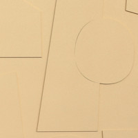 Peinture murale géométrique 3D beige minimaliste, sculpture en relief abstraite pour la décoration moderne de la maison