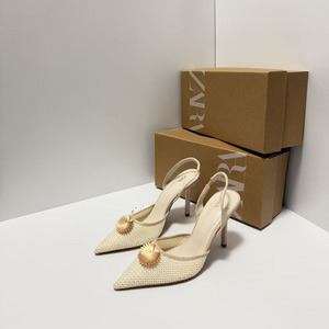 Sandali Baotou con fibbia alla francese di nuovo design <span class=keywords><strong>Z</strong></span> Fashion, tacchi a spillo da donna per esterni e palcoscenico - Product Image 6