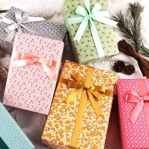 공장 도매 크리스마스 사용자 정의 포장지 럭셔리 선물 포장지 롤 포장지