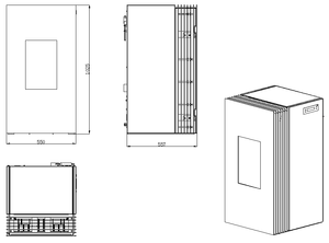 Poêle à granulés <span class=keywords><strong>de</strong></span> bois à haut rendement avec système <span class=keywords><strong>de</strong></span> contrôle avancé Chaleur sans effort pour le confort <span class=keywords><strong>de</strong></span> toute la maison - Product Image 6