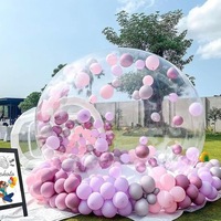 Joy2fun 10 pieds Maison de jeu gonflable transparente en PVC imperméable, ballons à bulles pour centres commerciaux publics, promotion à durée limitée
