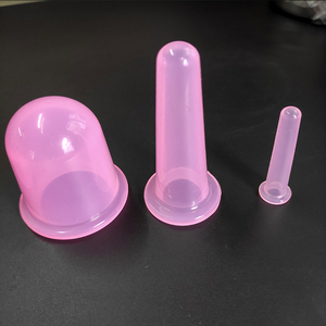 Lot de 4 ventouses de massage sous vide, dispositif de thérapie par ventouses <span class=keywords><strong>Hijama</strong></span>, ensemble de ventouses faciales en silicone, masseur pour le corps et le <span class=keywords><strong>visage</strong></span> - Product Image 6