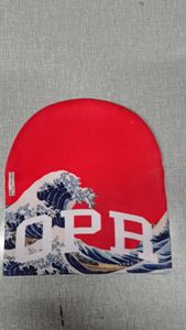 Berretti da corsa per sublimazione del produttore di berretti stampa mimetica in maglia con motivo personalizzato con stampa sublimata digitale senza polsino - Product Image 4