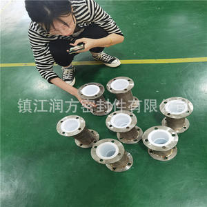 Pipa flensa lurus PTFE, dilapisi dengan baja tahan karat - Product Image 3