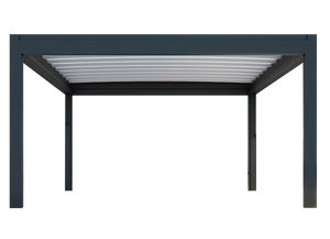 Pergola à lames orientables en alliage d'aluminium pour cour, pavillon à toit rigide en aluminium avec <span class=keywords><strong>éclairage</strong></span> LED, cuisine extérieure - Product Image 2