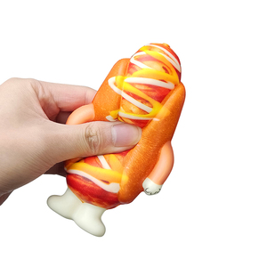 Popular Slow Rising Food Pizza Hot Dog Squishy Toy Manufacture Stress Relief Squeeze Toy PU Foam - Product Image 3