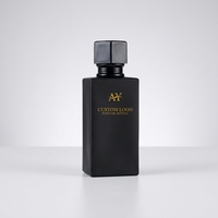 Boîte cadeau personnalisée de haute qualité, flacons de parfum vides de luxe de 30 ml, 50 ml, 100 ml, noirs, avec emballage