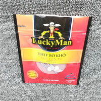 Sachets refermables personnalisés à trois soudures latérales en PET/AL/PE pour bœuf séché et snacks