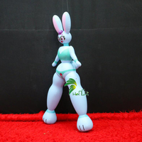 Personnage gonflable personnalisé, fille lapin gonflable, Hongyi SPH, lapin gonflable, jouet animal de dessin animé