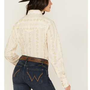 Nuova Collezione 2026: Camicia Western da <span class=keywords><strong>Donna</strong></span> di Alta Qualità, Design Retrò Rodeo, Stampa con Maniche Lunghe e Bottoni a Pressione con Perle - Product Image 4
